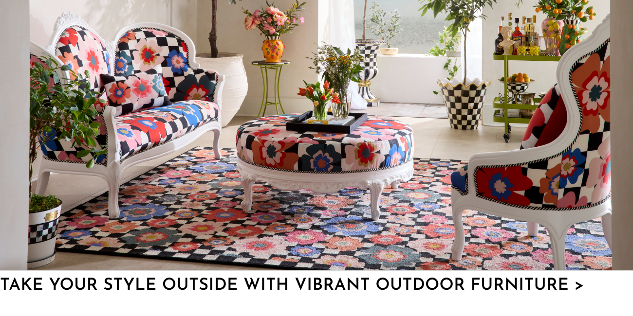 Take your style outside with vibrant outdoor furniture