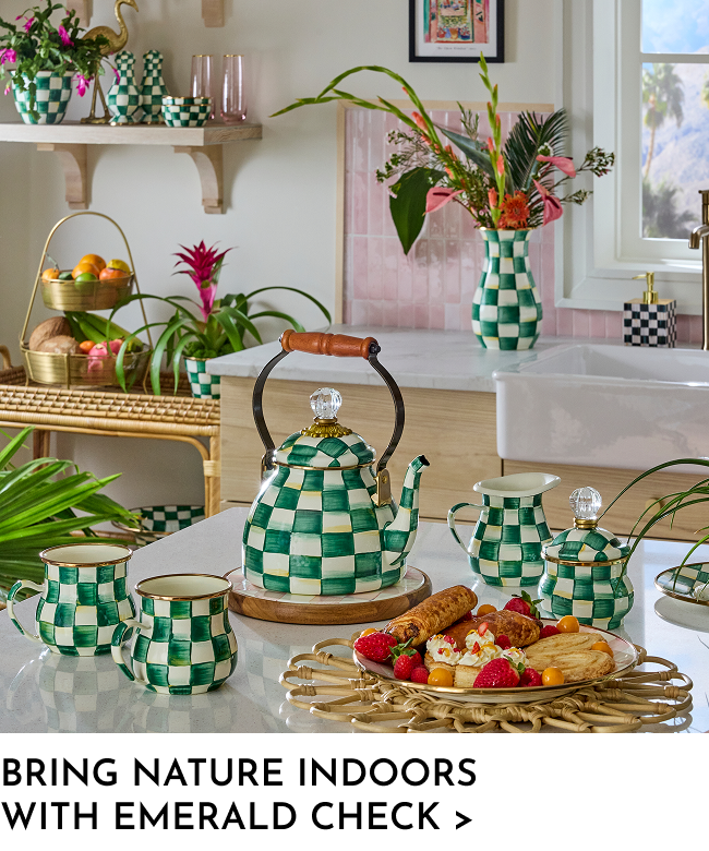 Bring Nature Indoors With Emerald Check