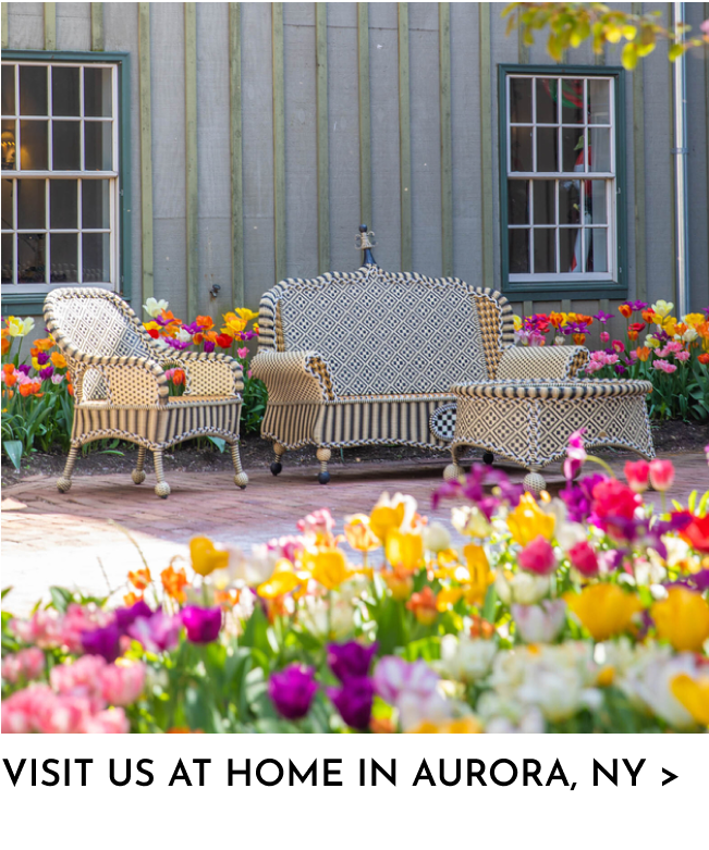 visit us at home in Aurora, NY